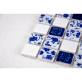 Exquisitely Made Small Chip Size Glazed Ceramic Mosaic Tile Flowers